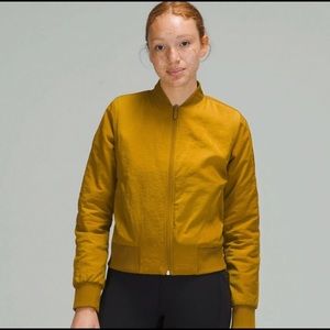 Lululemon reversible gold bomber! Never worn